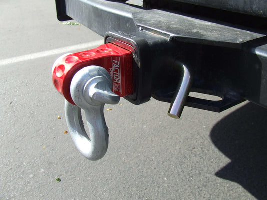HitchLink 1.25-2.5 Reciever Shackle Mount 1.25 Inch Receivers Anodized Gray Factor 55-1