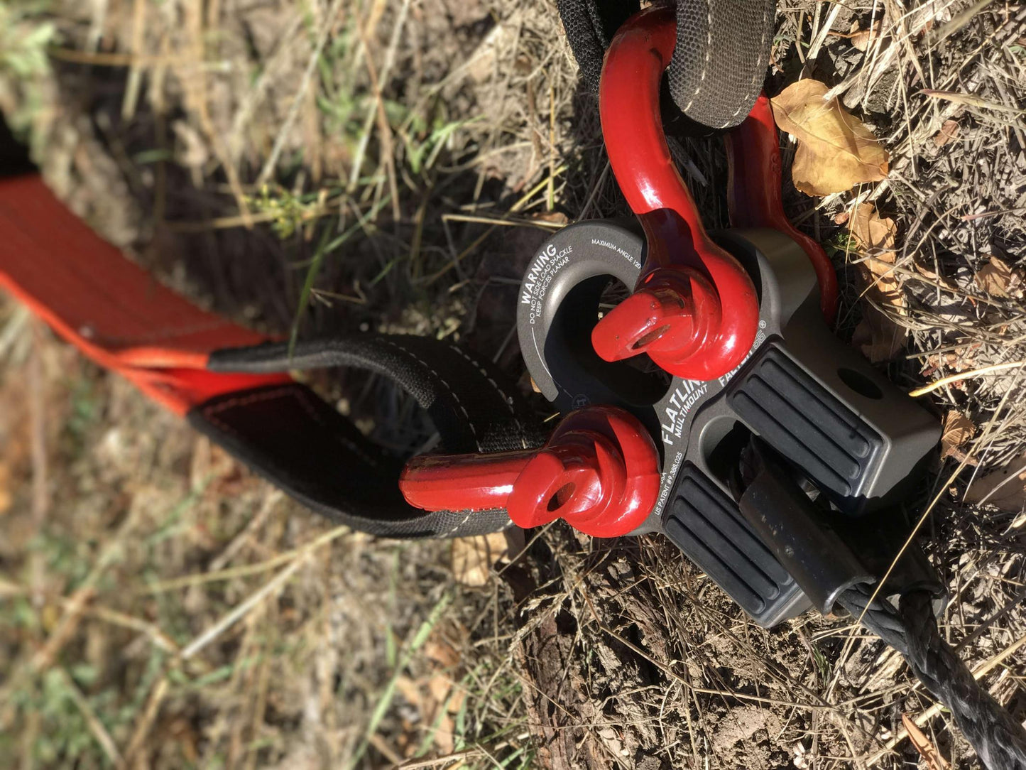 Winch Line Shackle Mount Foldable Flatlink Multimount Gray Factor 55-6