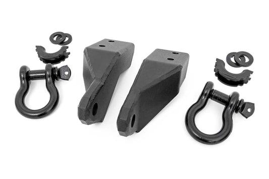 Tow Hook Brackets | D-Ring | Bull Bar Sup | Toyota Tundra 2WD/4WD (2007-2021) Rough Country