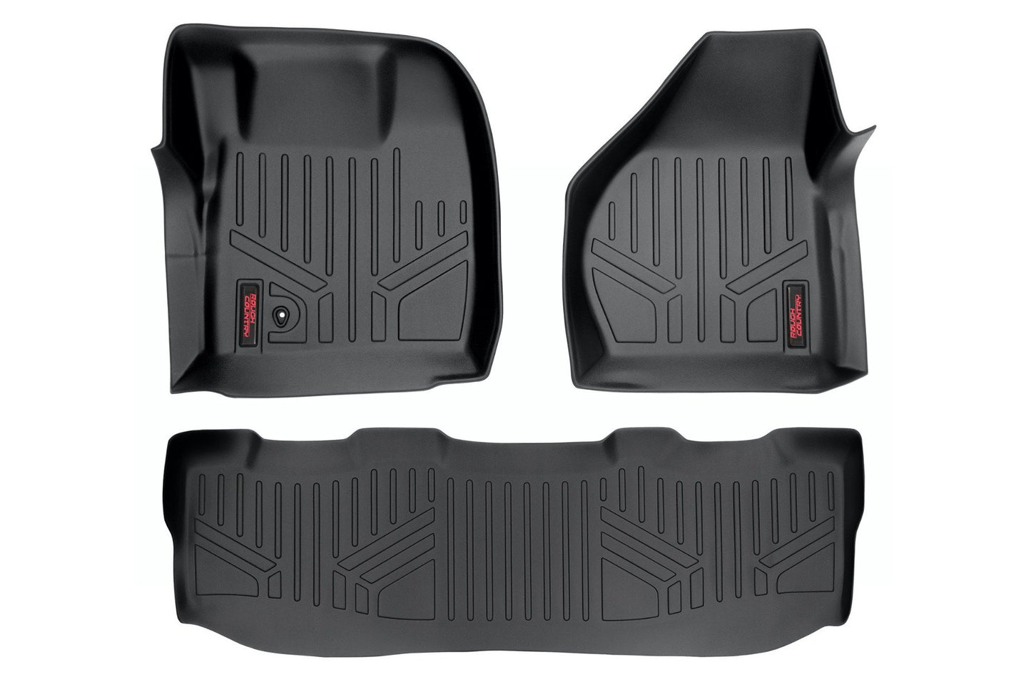 Floor Mats | FR & RR | Crew Cab | Ford F-250/F-350 Super Duty 2WD/4WD (08-10) Rough Country