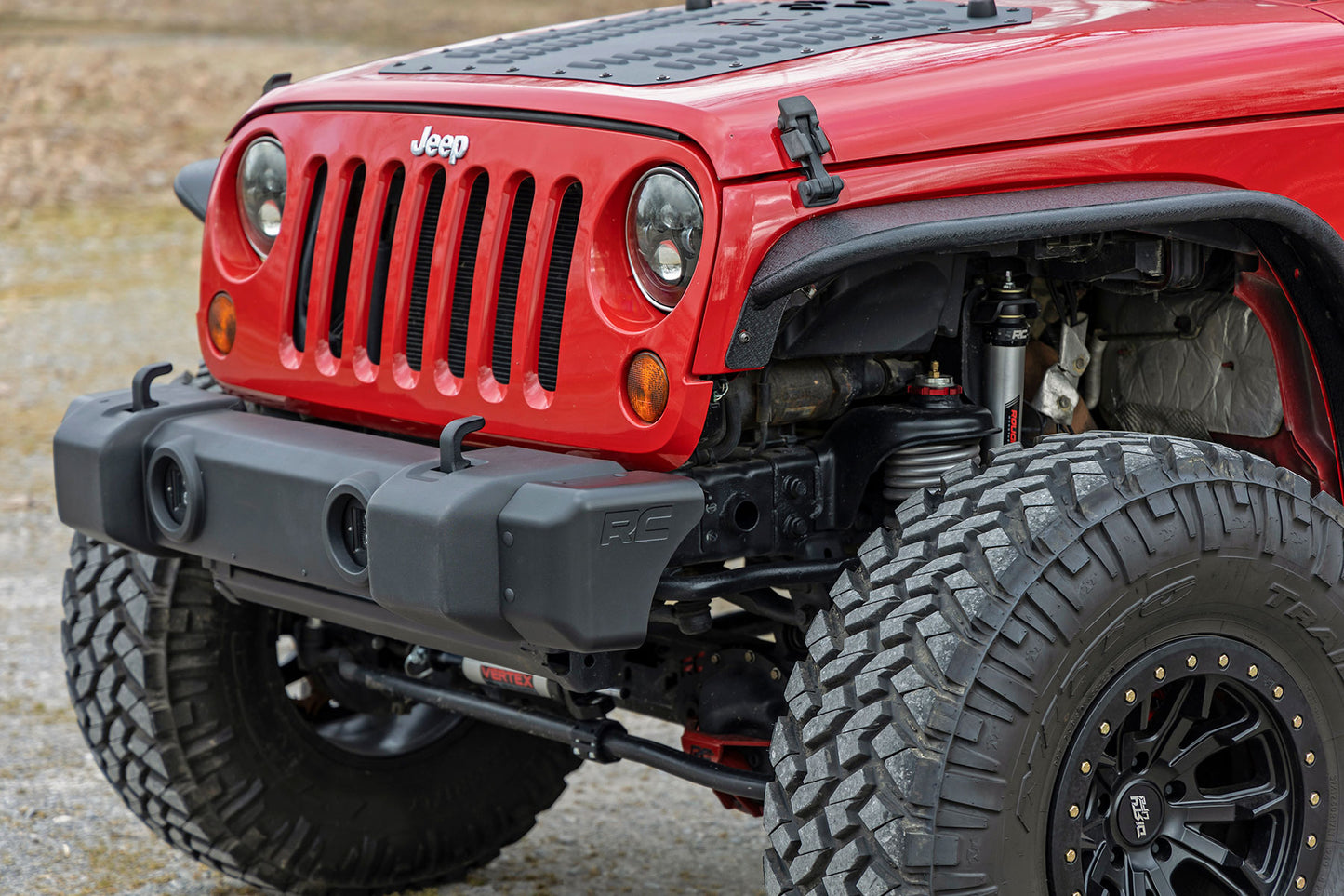 Front Bumper Caps Jeep Wrangler JK/Wrangler Unlimited (2007-2018) Rough Country-5