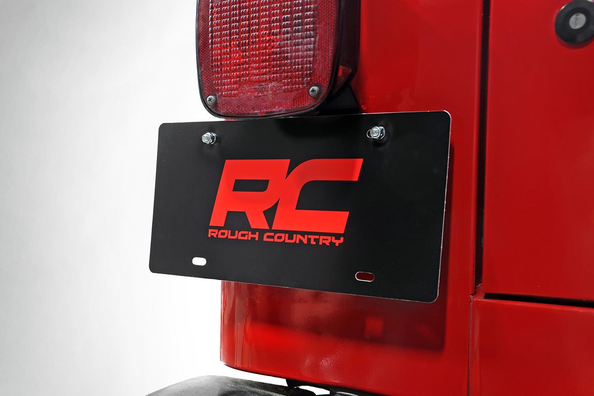 Rough Country Jeep License Plate Adapter 97-06 Wrangler TJ Rough Country