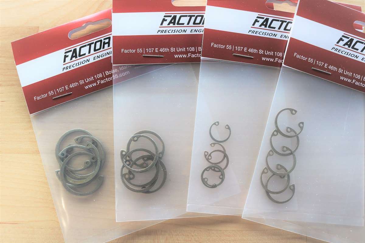 ProLink, ProLink E, Bridle, FlatLink and FlatLink E Internal Snap Ring Set of 5 Factor 55-1