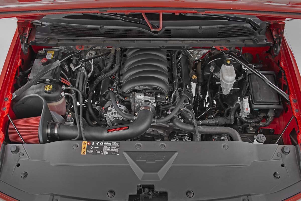 Cold Air Intake Kit 5.3L/6.2L Pre Filter Silverado/Sierra 1500 (14-18 & Classic) Rough Country-3