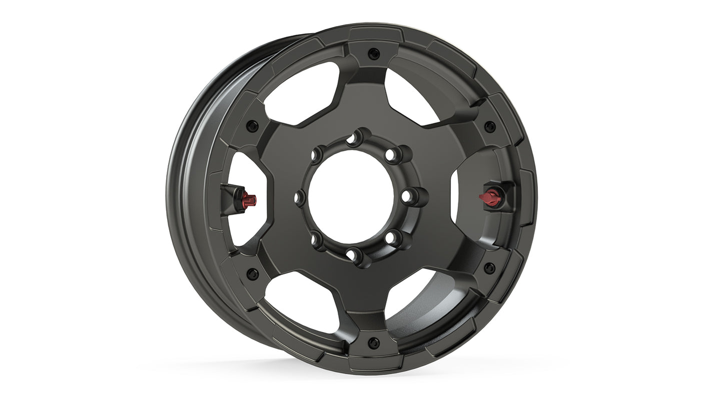 Nomad Off-Road Wheel Deluxe 8x6.5 Inch 00 Titanium Gray TeraFlex