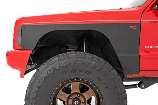 Jeep Front Upper and Lower Quarter Panel Armor 84-96 Cherokee XJ Rough Country-1