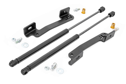 Hood Struts Hydraulic Jeep Gladiator JT/Wrangler JL 4WD (2018-2026) Rough Country-1