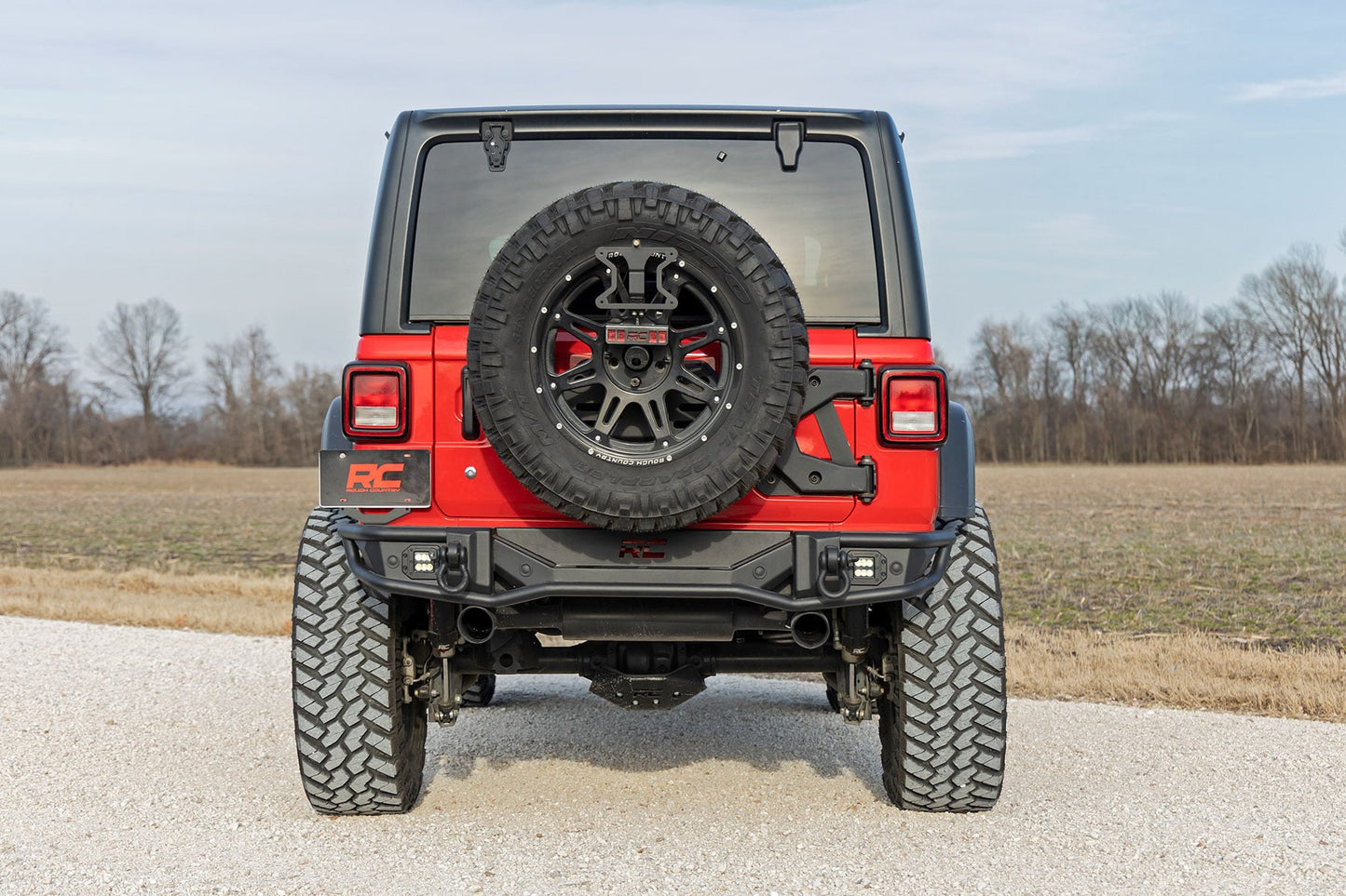 Rear Bumper Tubular Jeep Wrangler JL (18-26)/Wrangler Unlimited (18-26) Rough Country-5