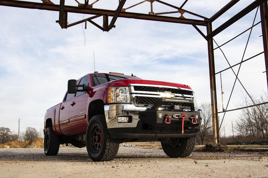 EXO Winch Mount Kit Chevy Silverado 2500 HD/3500 HD 2WD/4WD (2011-2019) Rough Country-1