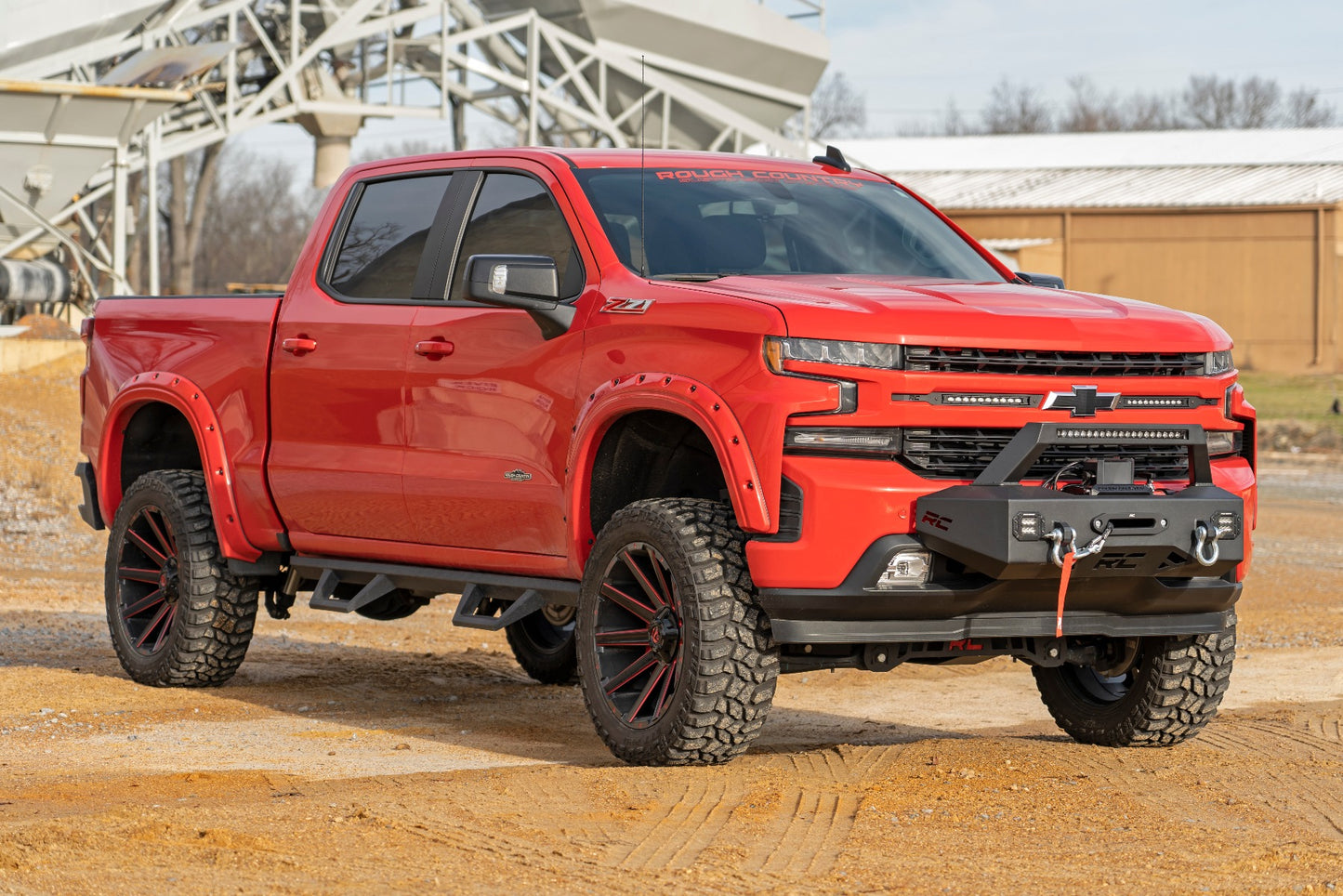 Silverado 1500 EXO Winch Mount System For 19-Pres Chevrolet Silverado 1500 Rough Country-4