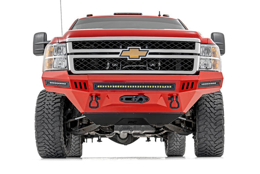 Skid Plate Prerunner Bumper 07-14 Chevy Silverado 2500 HD Rough Country-1