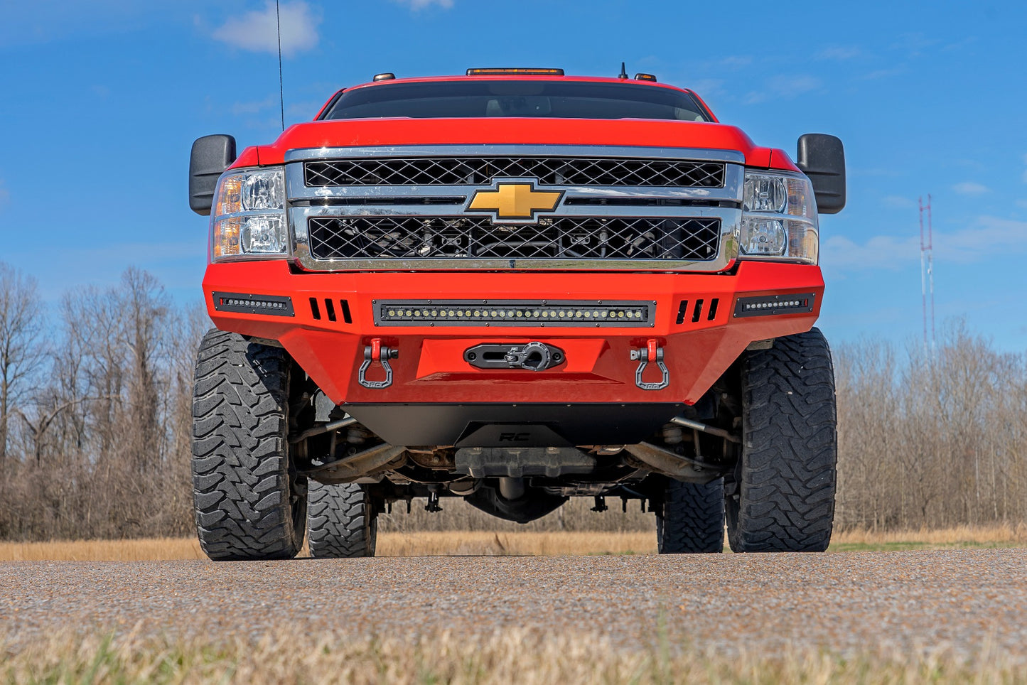 Rough Country Skid Plate Prerunner Bumper 07-14 Chevy Silverado 2500 HD Rough Country