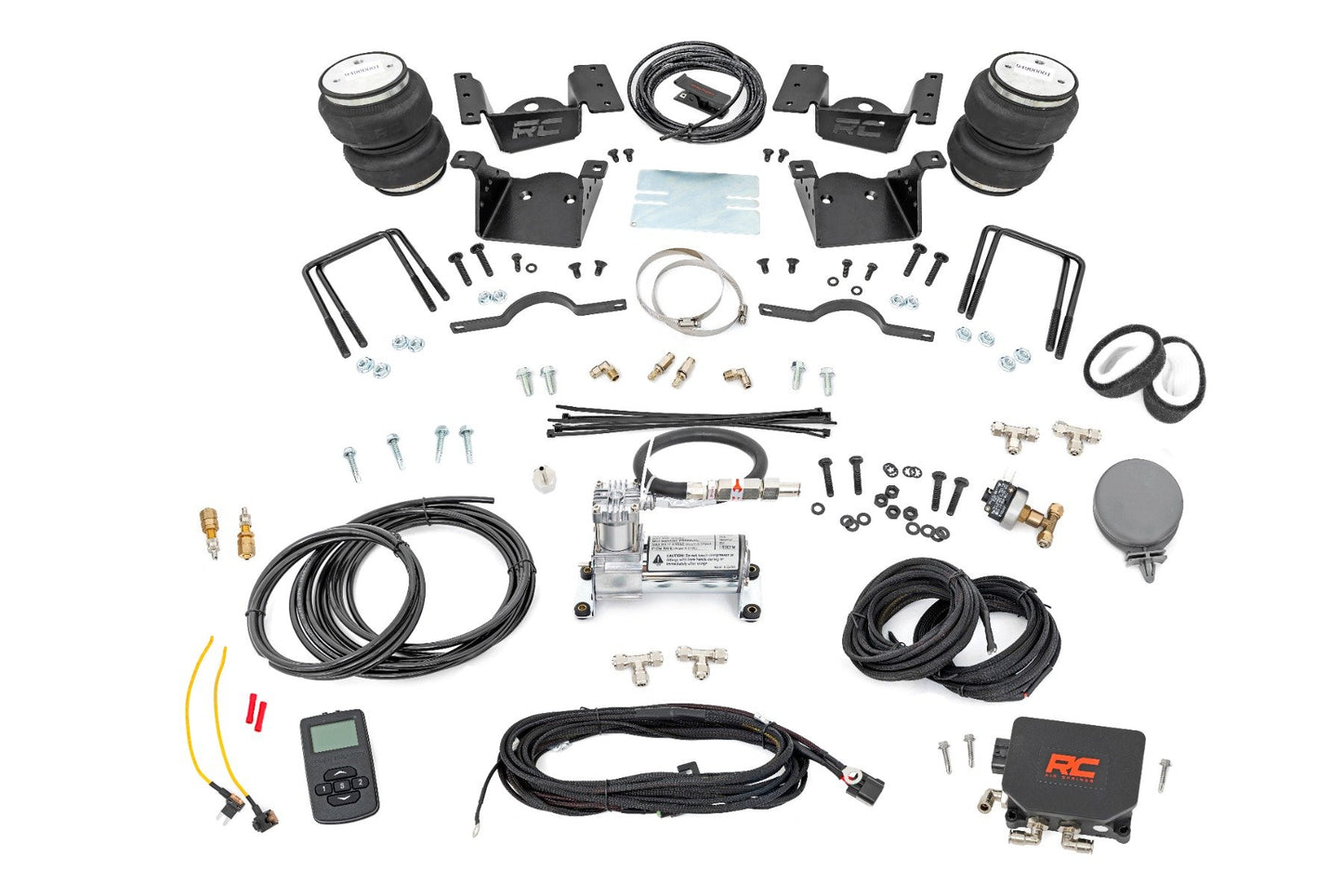 Air Spring Kit w/compressor | Wireless Controller | 0-7.5" Lift | Chevy/GMC 2500HD/3500HD (11-19) Rough Country