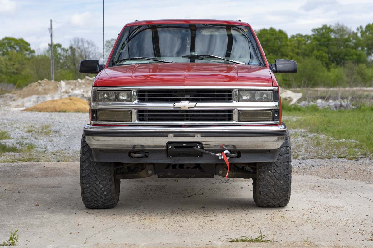 GM Hidden Winch Mounting Plate 88-98 1500 Pickup and 95-99 Tahoe Rough Country-4