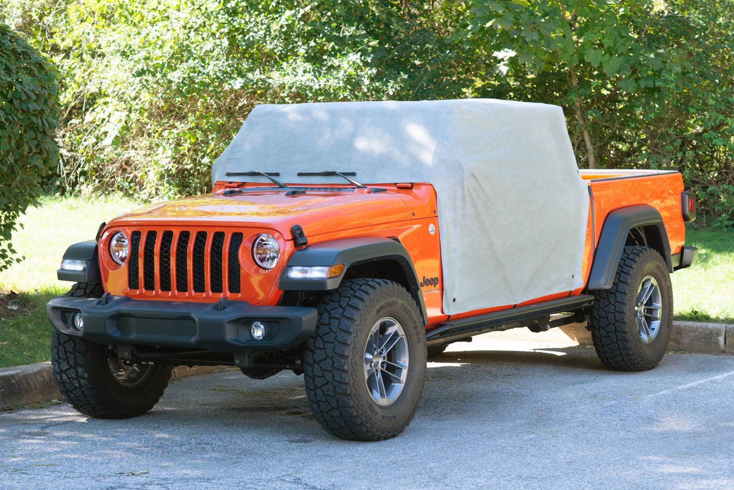 5 Layer Full Door Cab Cover 2020-2024 Jeep JT Gladiator 4Dr Gray (All Top/Top hardware Removed) MasterTop-5