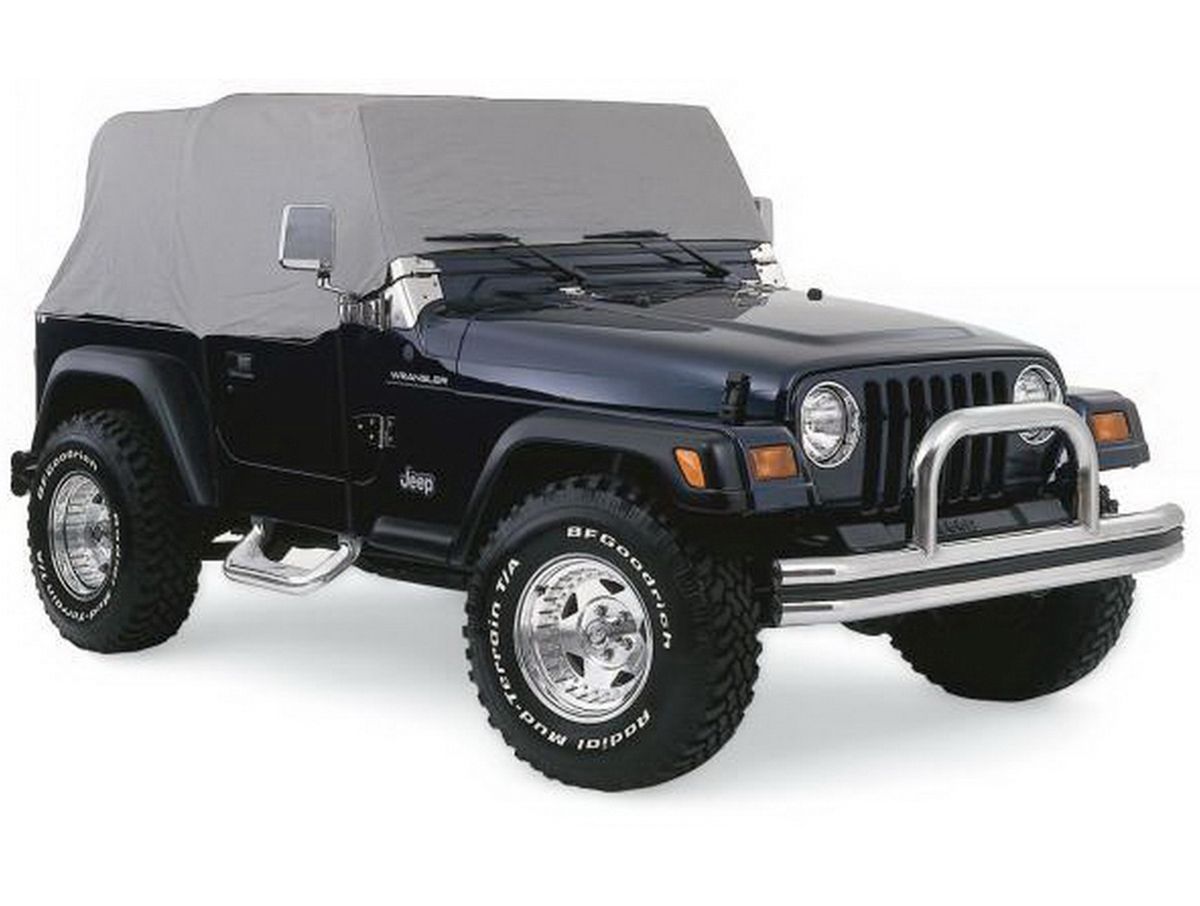 Water Proof Cab Cover with Door Flaps for 1976-86 Jeep CJ7, Grey Rampage