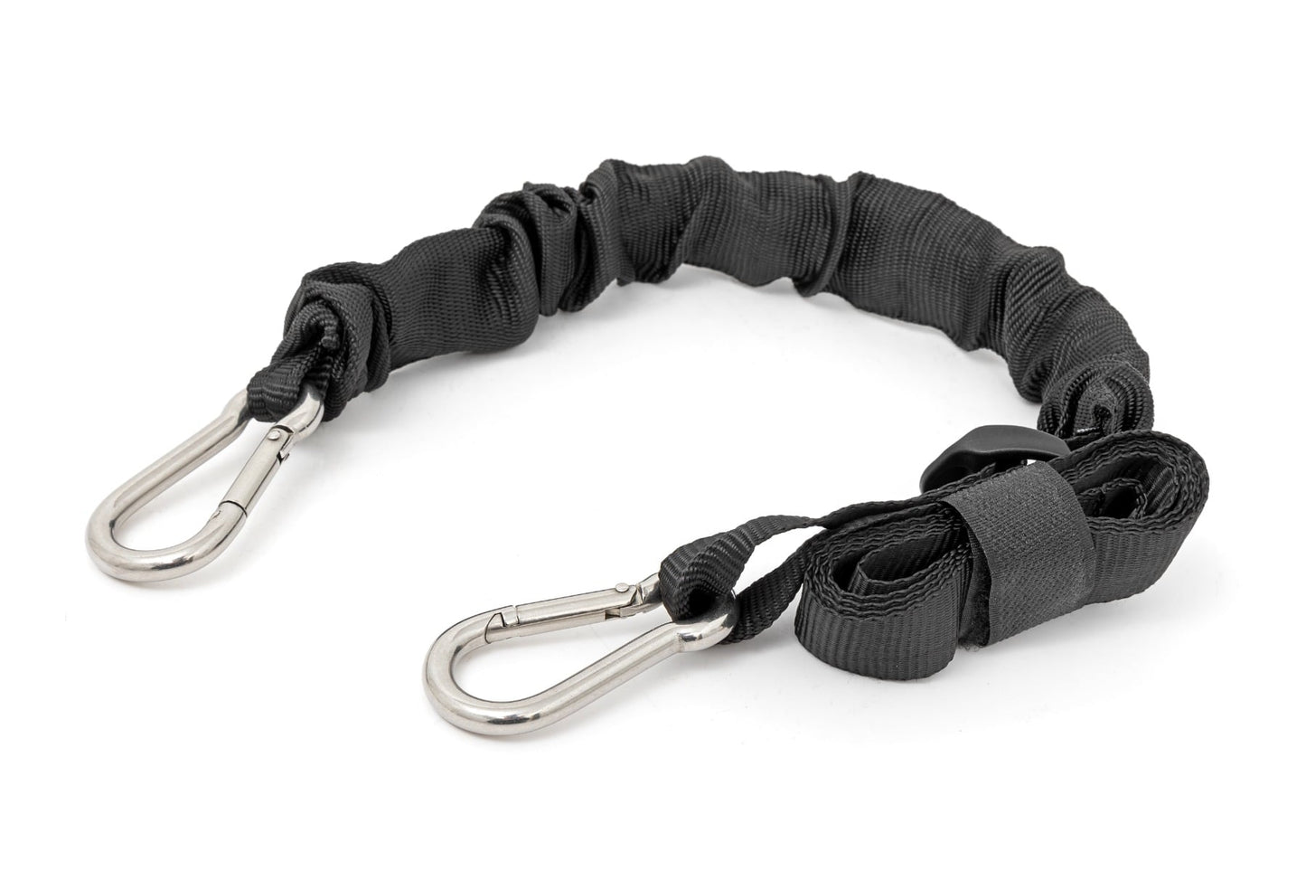 Elastic Straps Carabiner Ends 1 Inch X 6 Foot Pair Rough Country-1