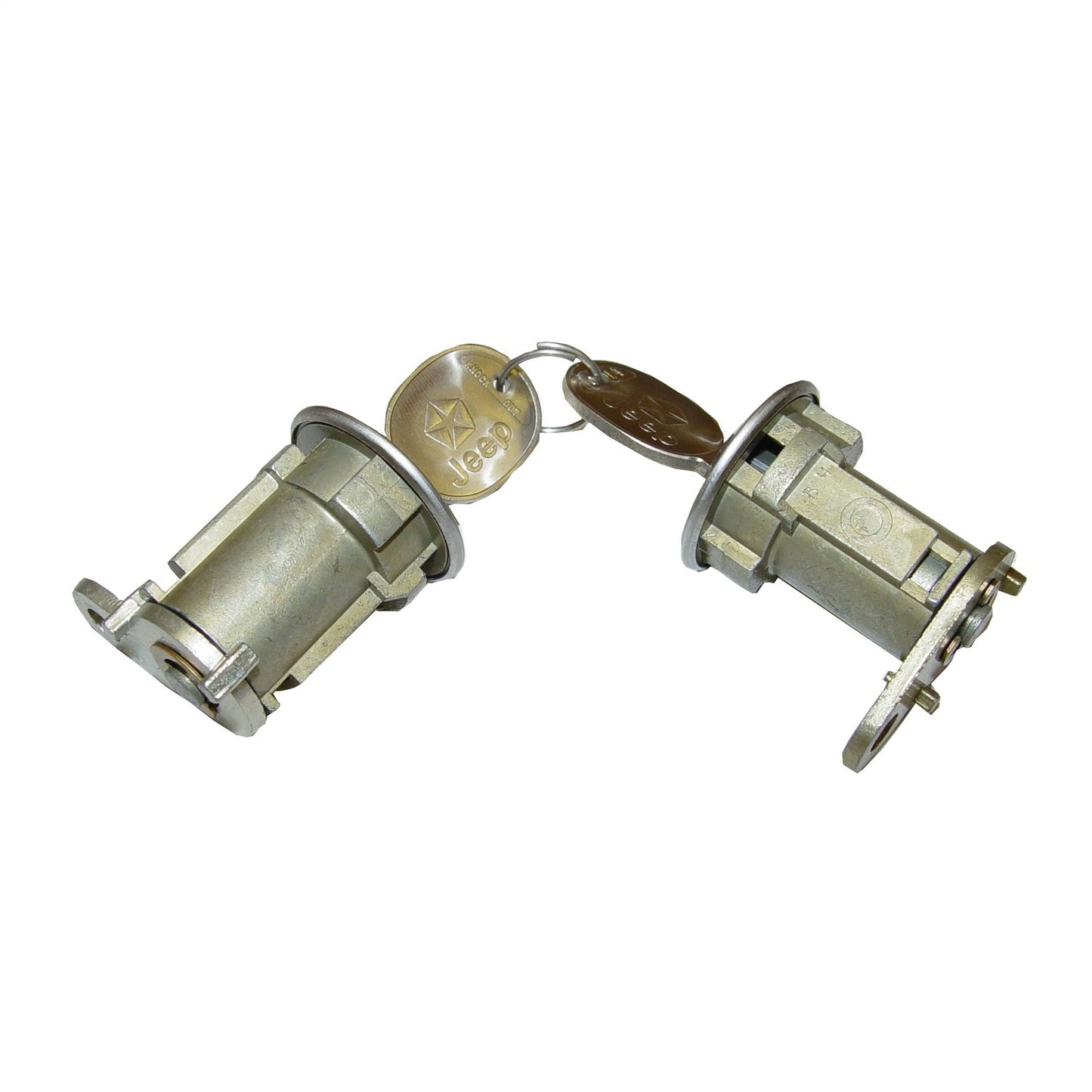 Door Lock Cylinder Keys Included Pair 76-83CJ5, 76-86 CJ7, 81-86 CJ8, 84-90 Cherokee XJ, 86-90 Comanche MJ And 87-90 Wrangler YJ OMIX