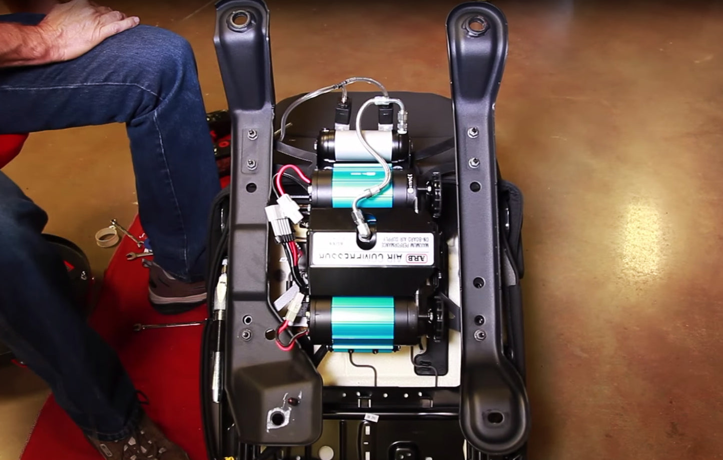 07-18 Wrangler JK 4 Door ARB Air Compressor Under Seat Mount Kit TeraFlex-1