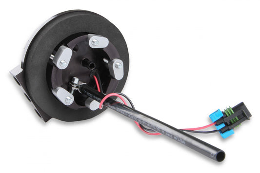 In-Tank Retrofit Fuel Module-Returnless Style 255 LPH Returnless Drop-In Retrofit EFI Fuel System W/hydramat Supports Up to 550 EFI or 700 CARB HP (HP Rating At 60 PSI at 13.5 Volts / 10.4 AMP Draw) Holley-1