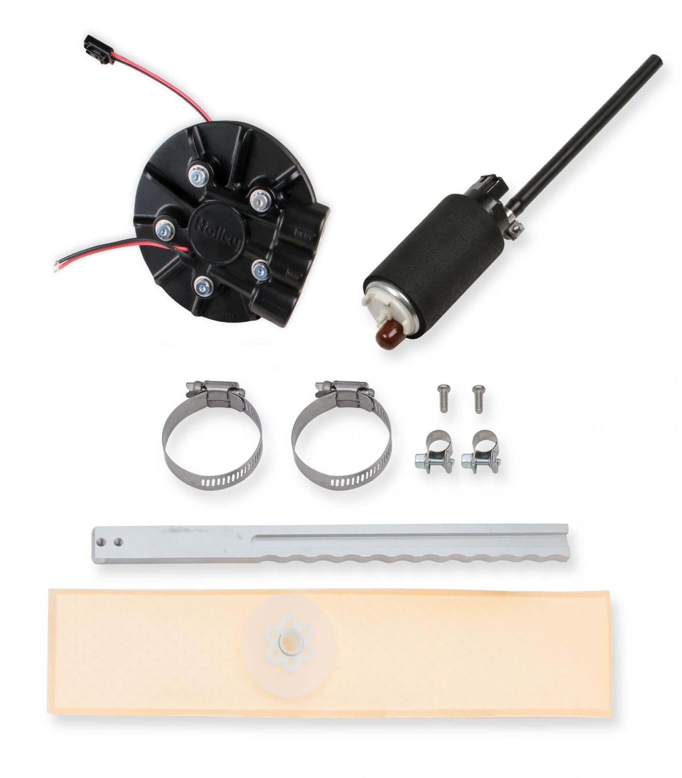 Diecast In-Tank Retrofit Fuel Module Returnless System 255 LPH Drop-In Retrofit EFI Fuel System W/hydramat Supports Up to 550 EFI or 700 CARB HP (HP Rating At 60 PSI at 13.5 Volts / 10.4 AMP Draw) Holley-7