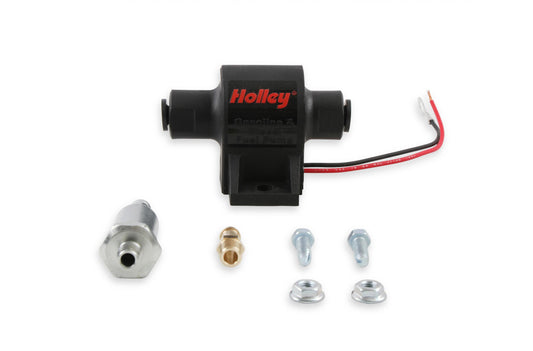 34 GPH Mighty MITE Electric Fuel Pump, 7-10 PSI Street Carbureted or Diesel Applications Compatible with All Fuels and Fuel Additives Holley-1