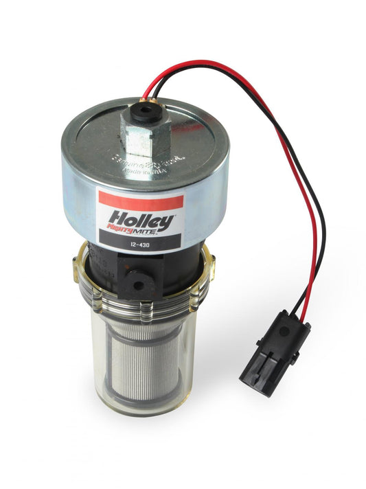 33 GPH Mighty MITE Electric Fuel Pump, 9-11.5 PSI Industrial, OTR Trucking, Construction, and Agricultural Applications Compatible with All Fuels and Fuel Additives Holley-1