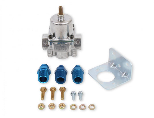Carbureted Fuel Pressure Regulator Street/strip Carbureted Applications Two Port Adjustable from 4.5 to 9 PSI Holley-1