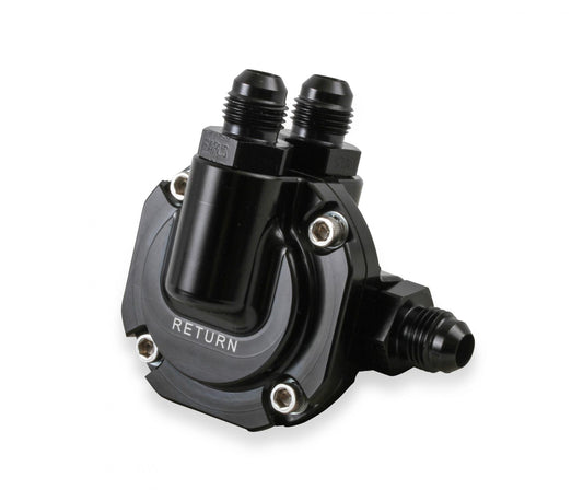 Billet EFI Return Style Fuel Pressure Regulator EFI Return Style Regulator 59.5 PSI Black Finish Holley-1