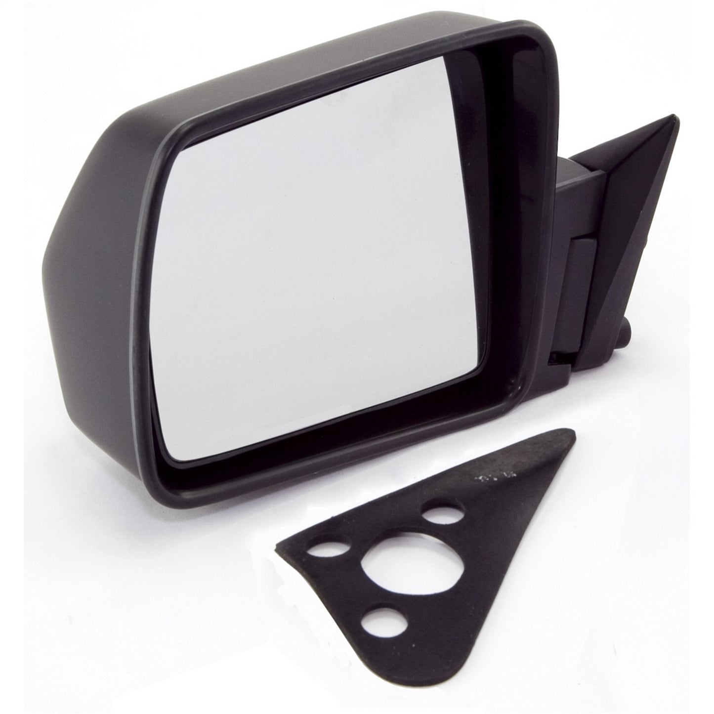 Door Mirror Left Manual Black Folding Driver Side Of 84-96 Cherokee XJ And 86-92 Comanche MJ OMIX