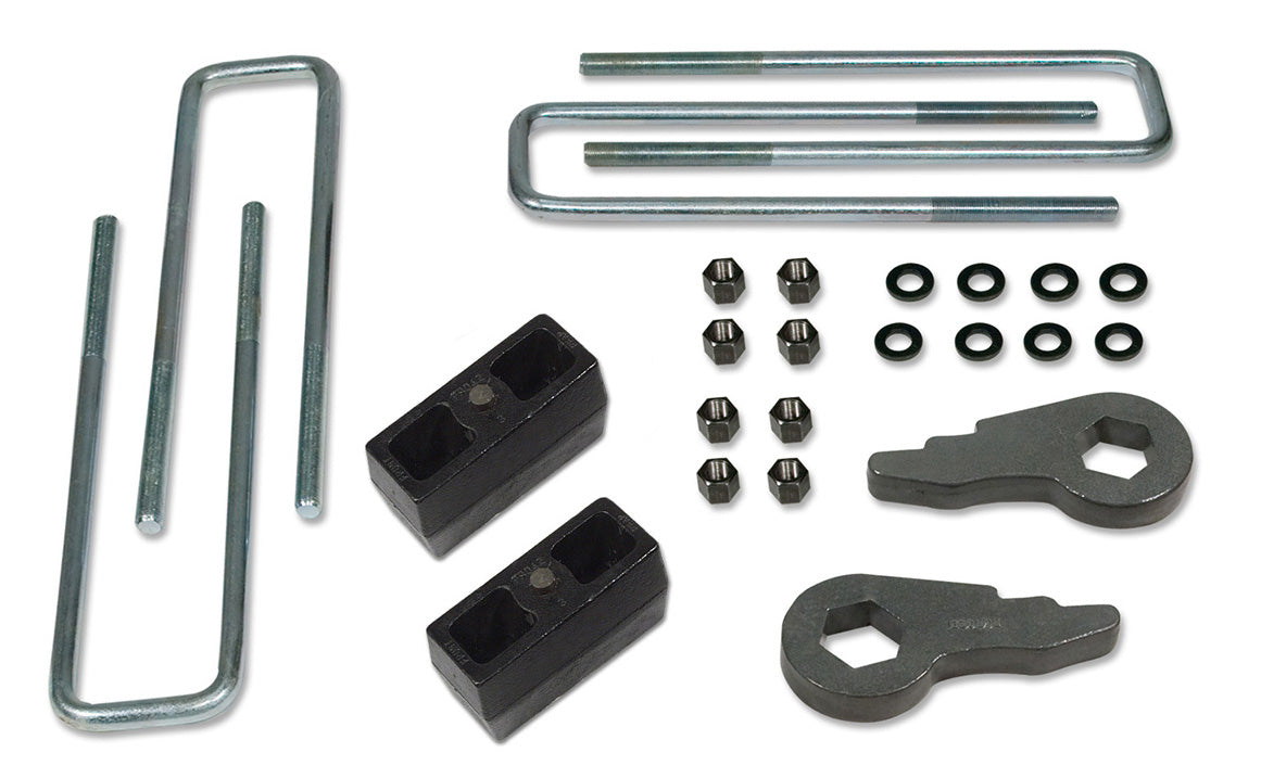 2 Inch Lift Kit 1999-2006 Chevy Silverado/GMC Sierra 1500 4x4 With Rear Lift Blocks and U-Bolts Tuff Country