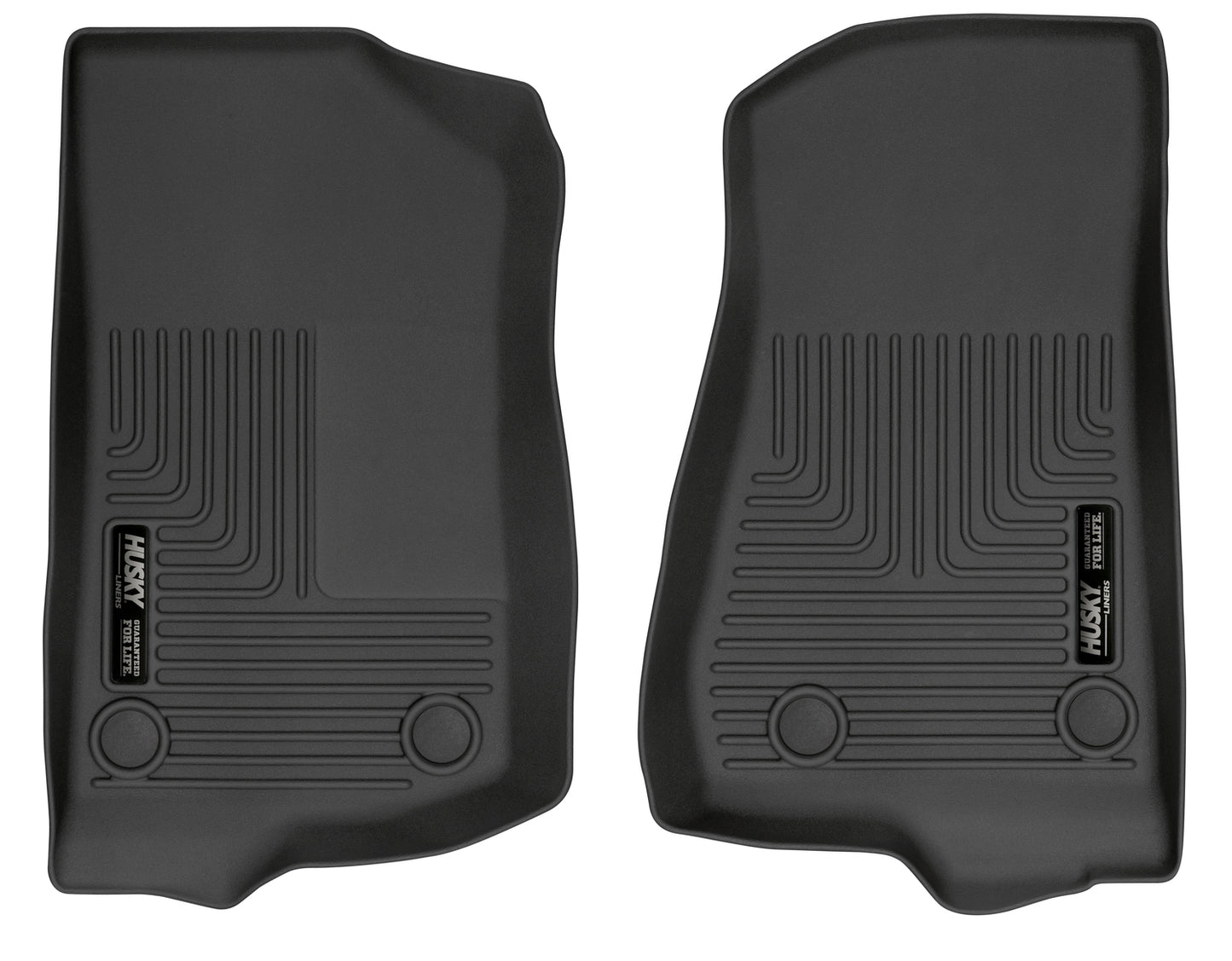 Weatherbeater Front Floor For 2018-2024 Jeep Wrangler JL 2020-2025 Jeep Gladiator Husky Liners