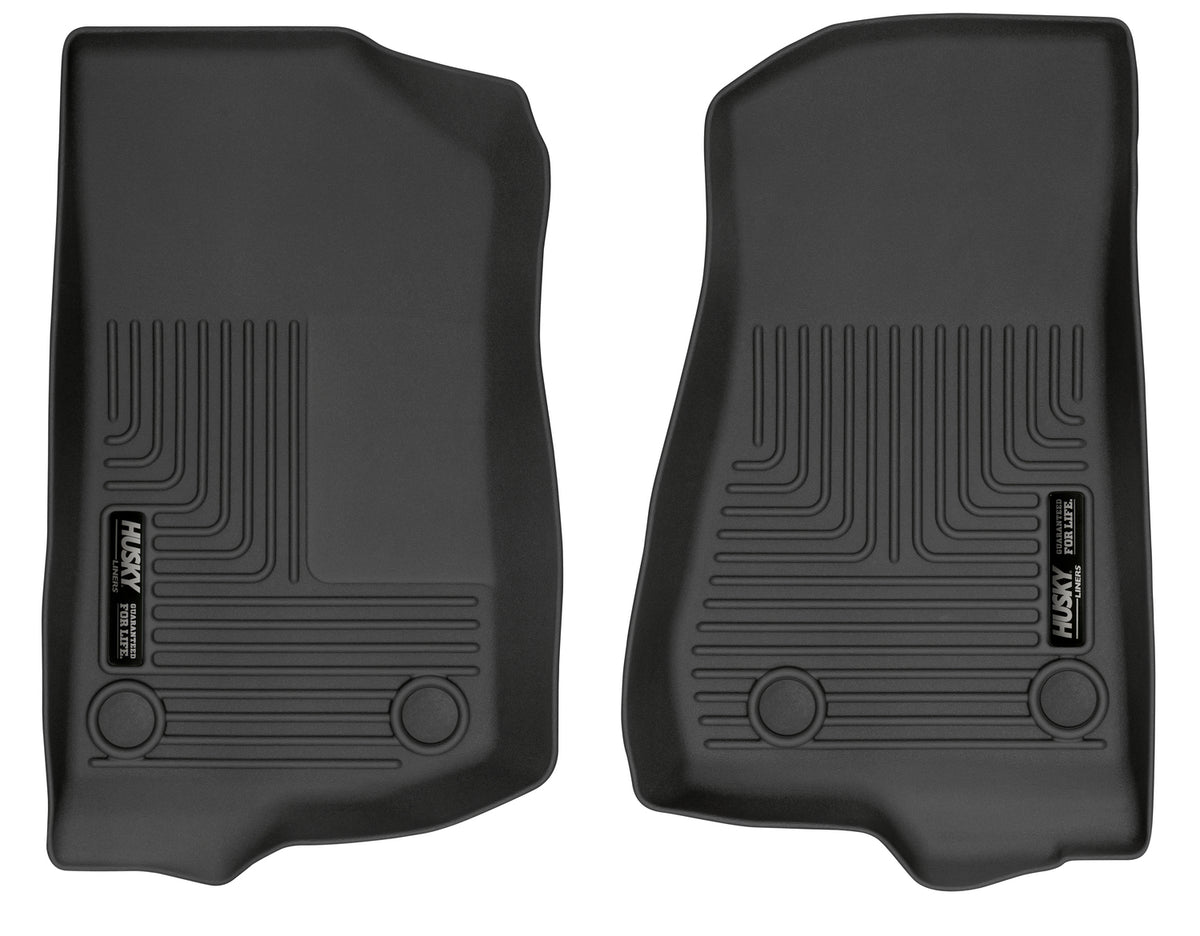 Weatherbeater Front Floor For 2018-2024 Jeep Wrangler JL 2020-2025 Jeep Gladiator Husky Liners