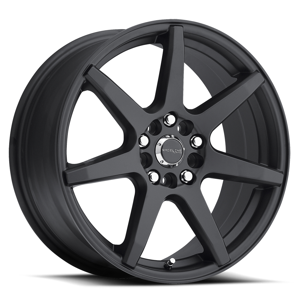 Aluminum 18x7.5 Evo 131B Satin Black Raceline Wheels-3