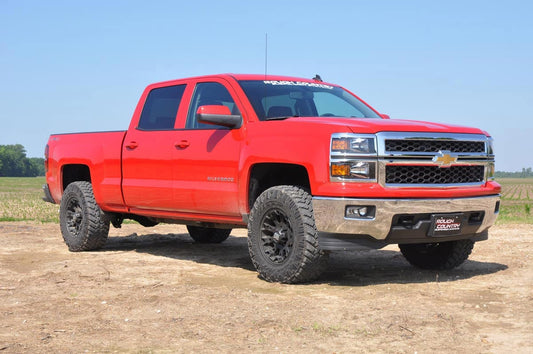 2.5 Inch Lift Kit Alu/Cast Steel M1 Strut Silverado/Sierra 1500 (07-18) Rough Country-1