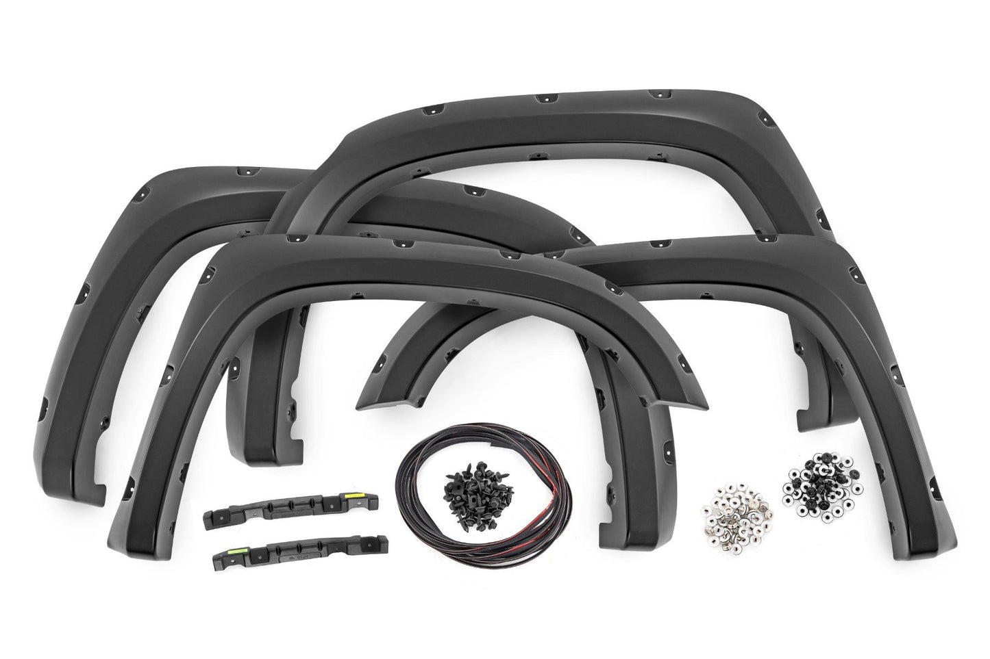 Pocket Fender Flares | 6 & 8' Bed | Gloss Black | Toyota Tundra (14-21) Rough Country