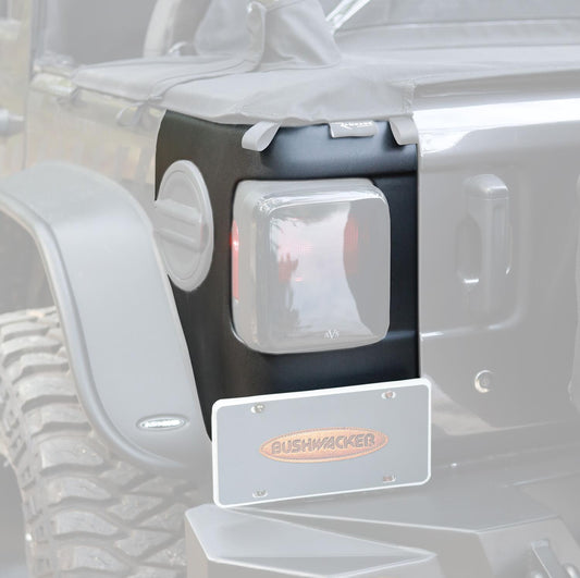 Trail Armor Rear Corner For 2018-2023 Jeep Wrangler JL, 2-Door And 4-Door Bushwacker-1