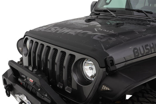 Trail Armor Hood Stone Guard Black Textured Finish, 1-Piece For 2018-2026 Jeep Wrangler JL, 2 And 4-Door Bushwacker-1