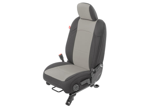 Jeep Wrangler Front and Rear Neoprene Seat Covers for 20-21 Jeep Gladiator JT w/Cloth Interior Diver Down-1