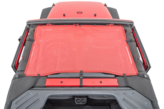 Jeep JK Mesh Bimini Top ShadeMaker For 07-18 Wrangler JK 2 Door Black MasterTop-1