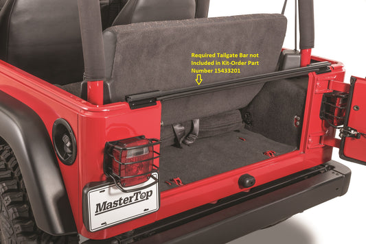 Jeep TJ Tonneau Cover For 97-02 Wrangler TJ Black Diamond MasterTop-1