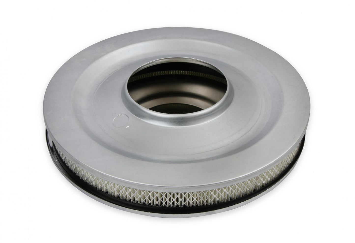 Air Cleaner 14 Inch Diameter x 2-1/4 Inch Tall Chrome Fits 5-1/8 Inch Diameter Carb Neck Mr Gasket-8