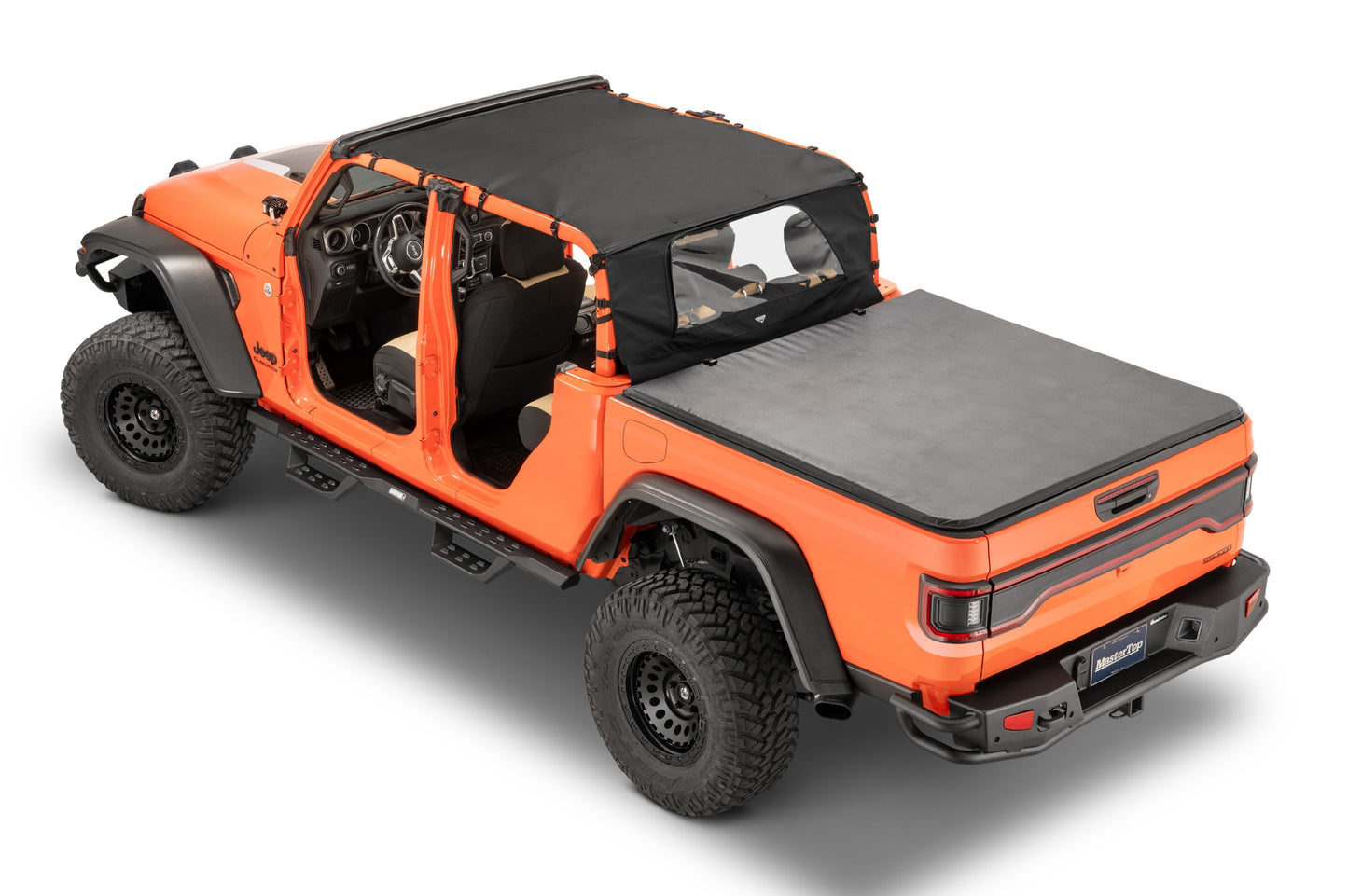 Bimini Top Plus /Windstopper Combo 20-Present Jeep JT Gladiator 4Dr Mastertwill MasterTop-2