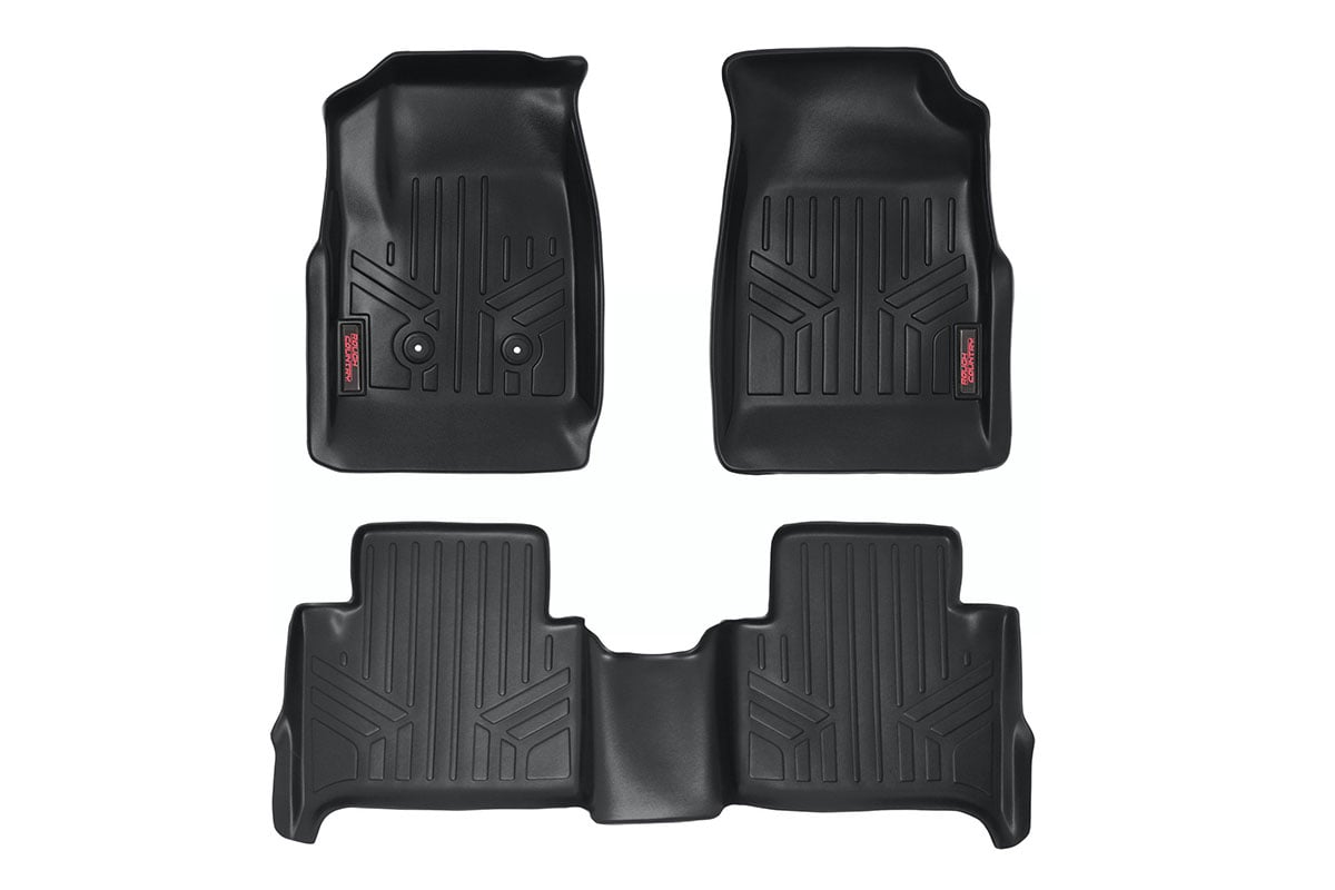 Floor Mats | FR & RR | Crew | Chevy/GMC Canyon/Colorado 2WD/4WD (2015-2022) Rough Country