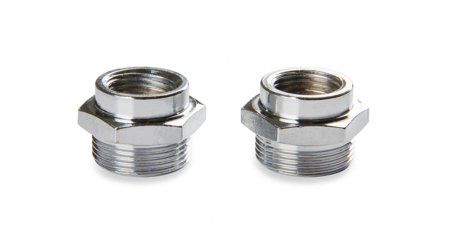 Fuel Line 3/8 Inch Dual Inlet Chrome Fits Holley 4150 style Carburetors with 9-5/16 Inch centers Mr Gasket-6
