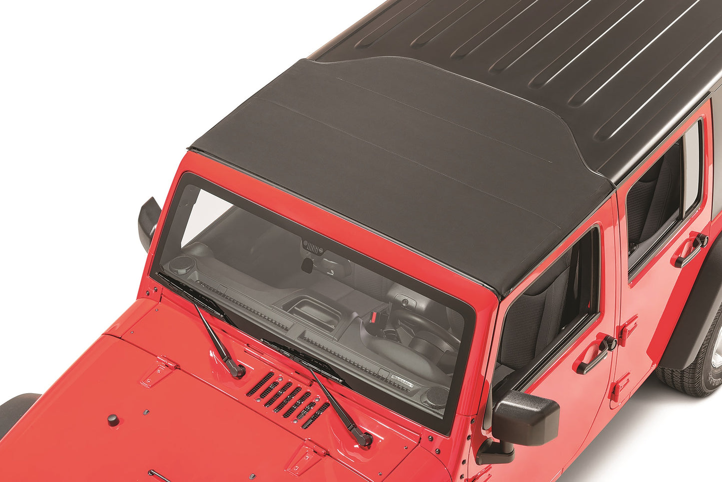 MasterTop SkyMaster for Hardtop in Black Diamond Sailcloth for 07-18 Jeep Wrangler JK MasterTop