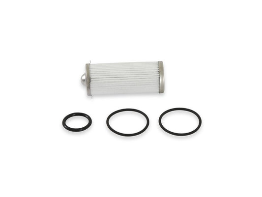 Fuel Filter Element and O-Ring Kit Fits 260 GPH HP Billet Fuel Filters 10 Micron Holley-1