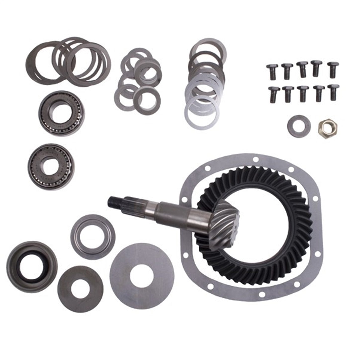 Ring And Pinion Kit Front Dana 30 3.54 Ratio 46 X 13 Teeth Includes Pinion Bearings/Cups/Pinion Nut And Washer/Oil Seal And Slinger/Ring Bolts/Shim Kit OMIX