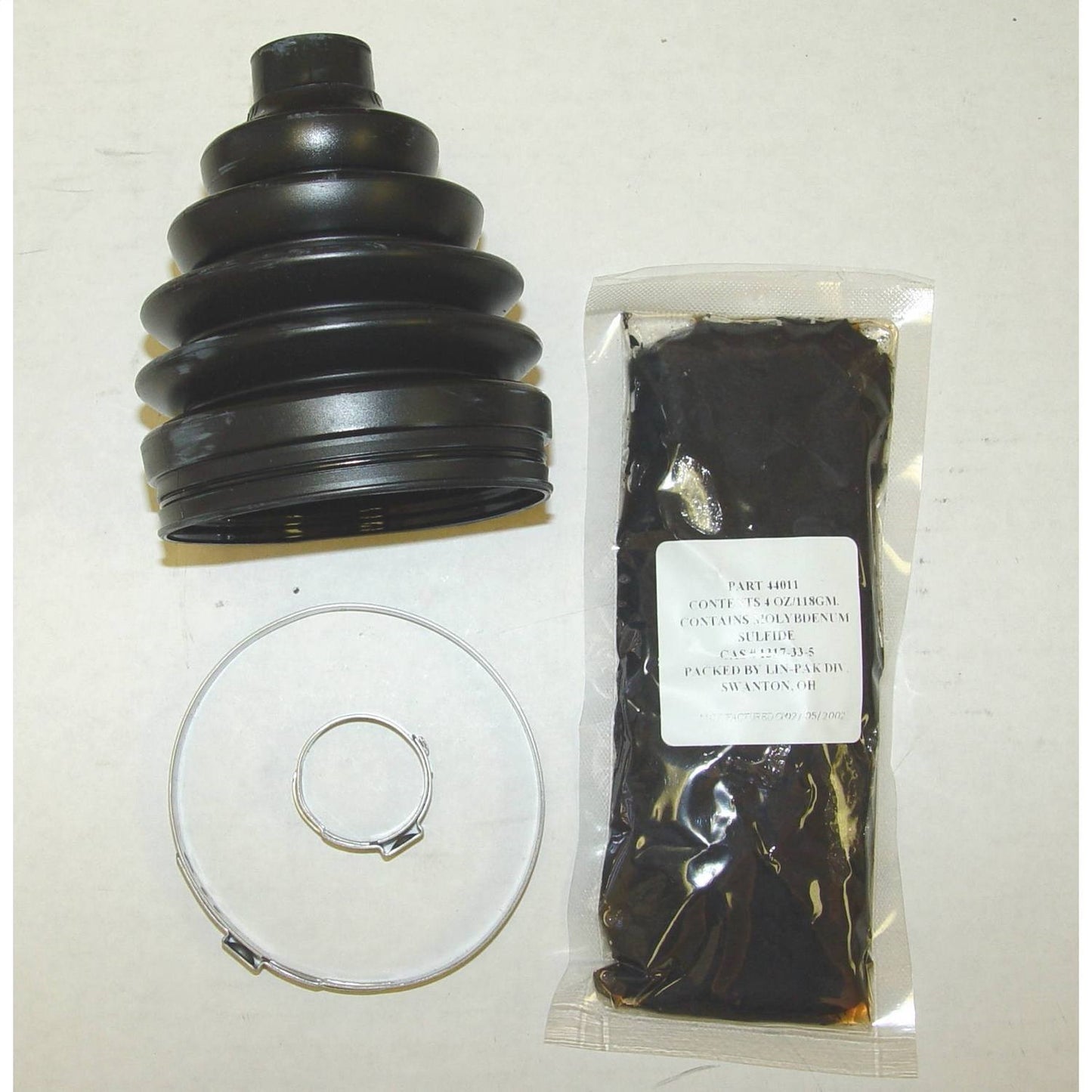 Axle CV Boot Kit Front Dana 30 Reverse Includes Boot/Clamps/Grease 1993-1998 Jeep Grand Cherokee ZJ OMIX