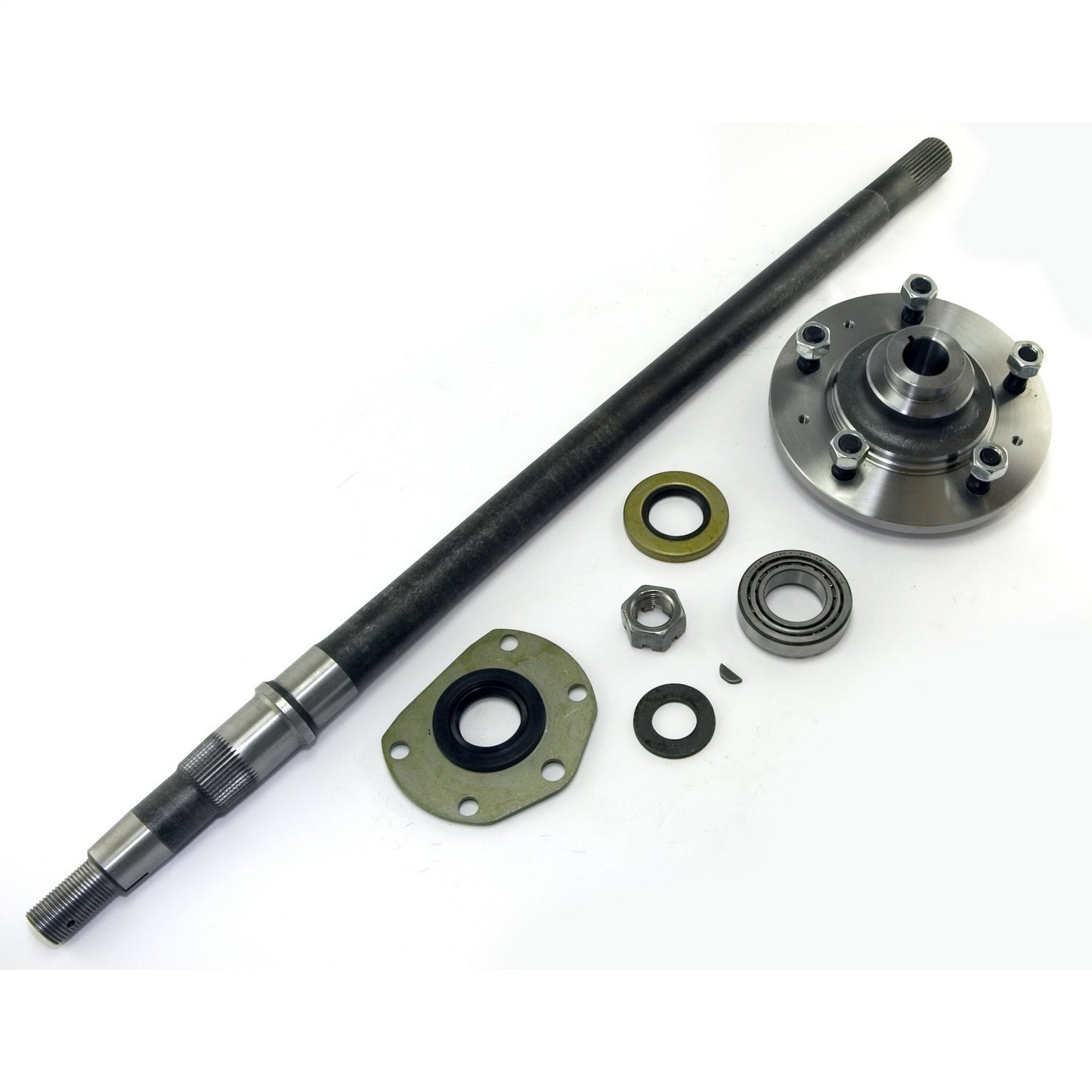 Axle Shaft Amc 20 31.5 Inch Includes Axle Shaft/Hub/Bearing/Cup/Inner And Outer Oil Seal/Nut/Washer/Key Kit OMIX